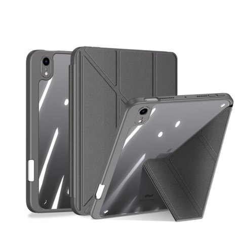 Dux Ducis Magi etui do iPad mini 2021 pokrowiec smart cover z podstawką i schowkiem na Apple Pencil szary Dux Ducis Magi etui do iPad mini 2021 pokrowiec smart cover z podstawką i schowkiem na Apple Pencil szary