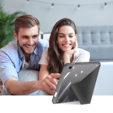 Dux Ducis Magi etui do iPad mini 2021 pokrowiec smart cover z podstawką i schowkiem na Apple Pencil szary Dux Ducis Magi etui do iPad mini 2021 pokrowiec smart cover z podstawką i schowkiem na Apple Pencil szary