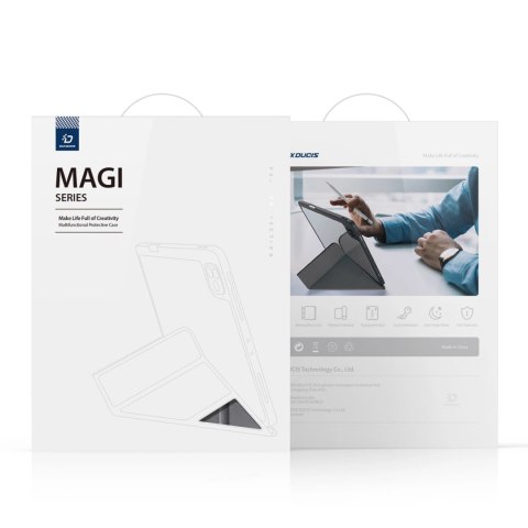 Dux Ducis Magi etui do iPad mini 2021 pokrowiec smart cover z podstawką i schowkiem na Apple Pencil szary Dux Ducis Magi etui do iPad mini 2021 pokrowiec smart cover z podstawką i schowkiem na Apple Pencil szary