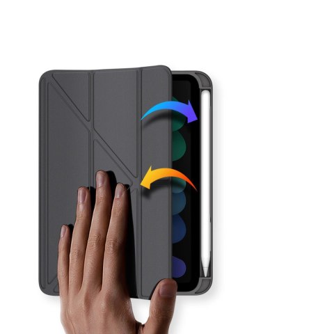 Dux Ducis Magi etui do iPad mini 2021 pokrowiec smart cover z podstawką i schowkiem na Apple Pencil szary Dux Ducis Magi etui do iPad mini 2021 pokrowiec smart cover z podstawką i schowkiem na Apple Pencil szary