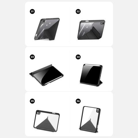 Dux Ducis Magi etui do iPad mini 2021 pokrowiec smart cover z podstawką i schowkiem na Apple Pencil szary Dux Ducis Magi etui do iPad mini 2021 pokrowiec smart cover z podstawką i schowkiem na Apple Pencil szary