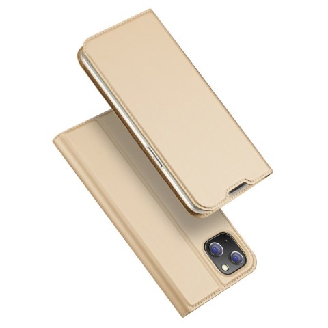 Dux Ducis Skin Pro kabura etui pokrowiec z klapką iPhone 14 Plus złoty Dux Ducis Skin Pro kabura etui pokrowiec z klapką iPhone 14 Plus złoty