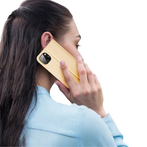 Dux Ducis Skin Pro kabura etui pokrowiec z klapką iPhone 14 Plus złoty Dux Ducis Skin Pro kabura etui pokrowiec z klapką iPhone 14 Plus złoty