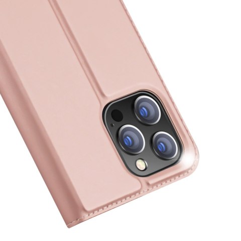 Dux Ducis Skin Pro kabura etui pokrowiec z klapką iPhone 14 Pro Max różowy Dux Ducis Skin Pro kabura etui pokrowiec z klapką iPhone 14 Pro Max różowy