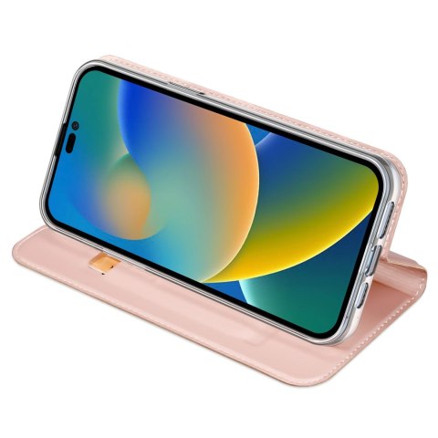 Dux Ducis Skin Pro kabura etui pokrowiec z klapką iPhone 14 Pro Max różowy Dux Ducis Skin Pro kabura etui pokrowiec z klapką iPhone 14 Pro Max różowy