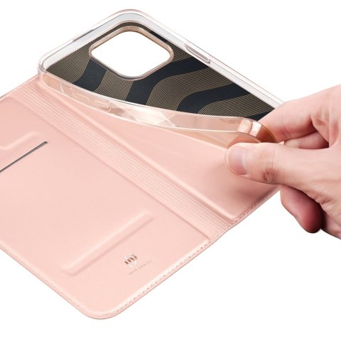 Dux Ducis Skin Pro kabura etui pokrowiec z klapką iPhone 14 Pro Max różowy Dux Ducis Skin Pro kabura etui pokrowiec z klapką iPhone 14 Pro Max różowy