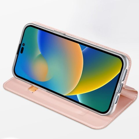 Dux Ducis Skin Pro kabura etui pokrowiec z klapką iPhone 14 Pro Max różowy Dux Ducis Skin Pro kabura etui pokrowiec z klapką iPhone 14 Pro Max różowy