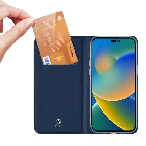 Dux Ducis Skin Pro kabura etui pokrowiec z klapką iPhone 14 Pro niebieski Dux Ducis Skin Pro kabura etui pokrowiec z klapką iPhone 14 Pro niebieski