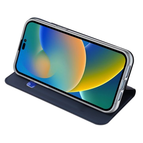 Dux Ducis Skin Pro kabura etui pokrowiec z klapką iPhone 14 Pro niebieski Dux Ducis Skin Pro kabura etui pokrowiec z klapką iPhone 14 Pro niebieski