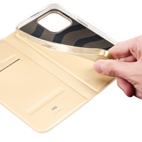 Dux Ducis Skin Pro kabura etui pokrowiec z klapką iPhone 14 Pro złoty Dux Ducis Skin Pro kabura etui pokrowiec z klapką iPhone 14 Pro złoty