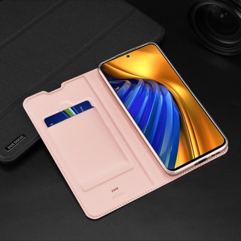 Dux Ducis Skin Pro kabura etui pokrowiec z klapką Xiaomi Poco F4 5G różowy Dux Ducis Skin Pro kabura etui pokrowiec z klapką Xiaomi Poco F4 5G różowy