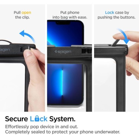 Etui Spigen Aqua Shield A601 wodoodporne IPX8 - czarne