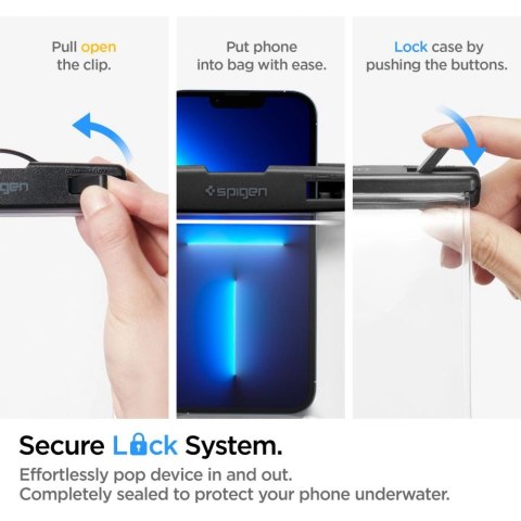 Etui Spigen Aqua Shield A601 wodoodporne IPX8 - przezroczyste