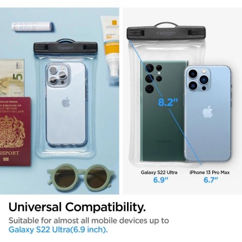 Etui Spigen Aqua Shield A610 wodoodporne unoszące się na wodzie - przezroczyste Etui Spigen Aqua Shield A610 wodoodporne unoszące się na wodzie - przezroczyste