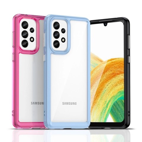 Outer Space Case etui Samsung Galaxy A33 5G pokrowiec z elastyczną ramką niebieskie