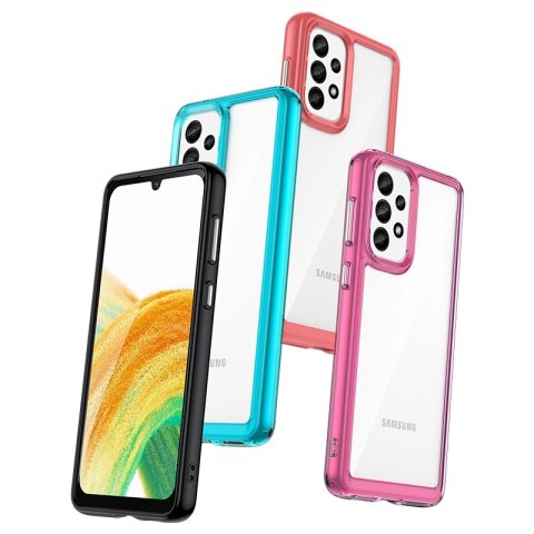 Outer Space Case etui Samsung Galaxy A33 5G pokrowiec z elastyczną ramką niebieskie