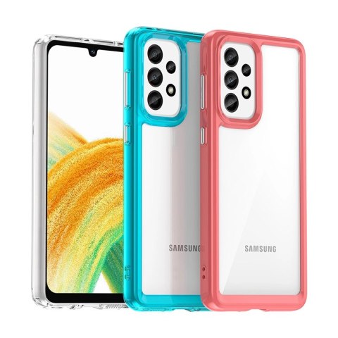 Outer Space Case etui Samsung Galaxy A33 5G pokrowiec z elastyczną ramką niebieskie