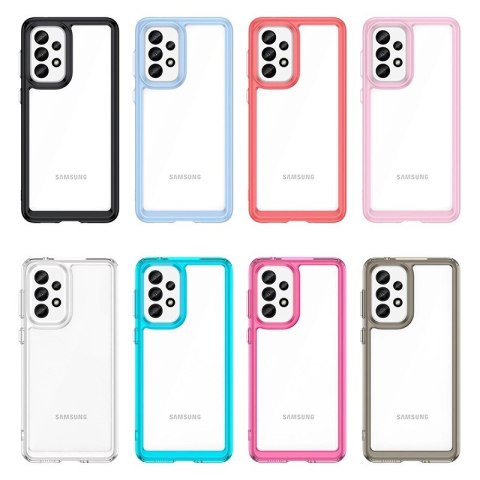 Outer Space Case etui Samsung Galaxy A33 5G pokrowiec z elastyczną ramką niebieskie