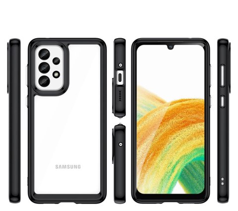 Outer Space Case etui Samsung Galaxy A33 5G pokrowiec z elastyczną ramką niebieskie