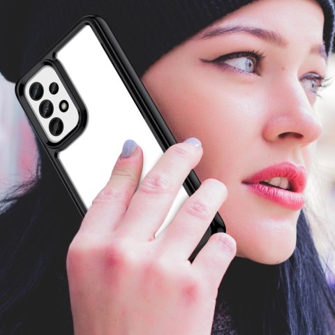 Outer Space Case etui Samsung Galaxy A33 5G pokrowiec z elastyczną ramką niebieskie