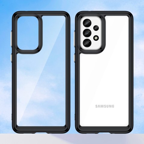 Outer Space Case etui Samsung Galaxy A33 5G pokrowiec z elastyczną ramką niebieskie
