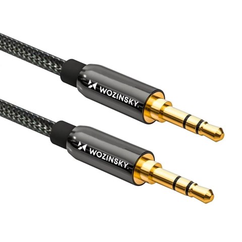 Wozinsky uniwersalny kabel mini jack 2x kabel AUX 1,5 m czarny Wozinsky uniwersalny kabel mini jack 2x kabel AUX 1,5 m czarny