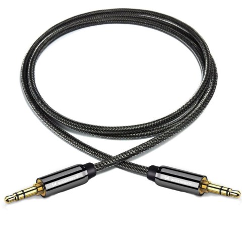Wozinsky uniwersalny kabel mini jack 2x kabel AUX 1,5 m czarny Wozinsky uniwersalny kabel mini jack 2x kabel AUX 1,5 m czarny