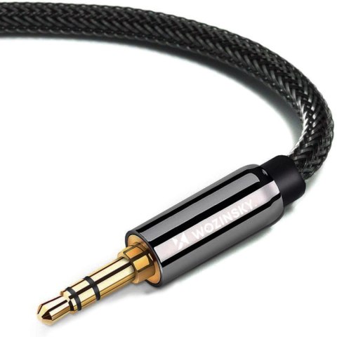 Wozinsky uniwersalny kabel mini jack 2x kabel AUX 1,5 m czarny Wozinsky uniwersalny kabel mini jack 2x kabel AUX 1,5 m czarny