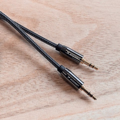 Wozinsky uniwersalny kabel mini jack 2x kabel AUX 1,5 m czarny Wozinsky uniwersalny kabel mini jack 2x kabel AUX 1,5 m czarny