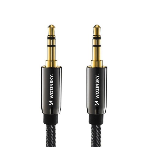 Wozinsky uniwersalny kabel mini jack 2x kabel AUX 3 m czarny Wozinsky uniwersalny kabel mini jack 2x kabel AUX 3 m czarny