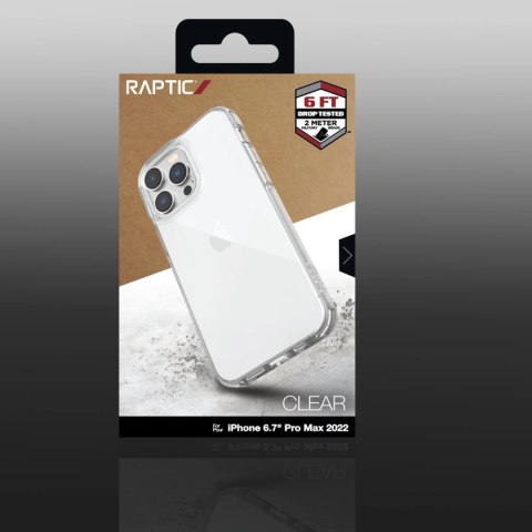 Raptic X-Doria Clear Case etui iPhone 14 Pro Max pancerny pokrowiec przezroczysty Raptic X-Doria Clear Case etui iPhone 14 Pro Max pancerny pokrowiec przezroczysty
