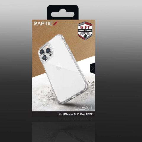 Raptic X-Doria Clear Case etui iPhone 14 Pro pancerny pokrowiec przezroczysty Raptic X-Doria Clear Case etui iPhone 14 Pro pancerny pokrowiec przezroczysty