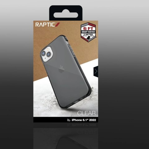 Raptic X-Doria Clear Case etui iPhone 14 pancerny pokrowiec szary Raptic X-Doria Clear Case etui iPhone 14 pancerny pokrowiec szary