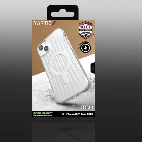 Raptic X-Doria Clutch Built Case etui iPhone 14 Plus z MagSafe pokrowiec plecki przezroczysty Raptic X-Doria Clutch Built Case etui iPhone 14 Plus z MagSafe pokrowiec plecki przezroczysty