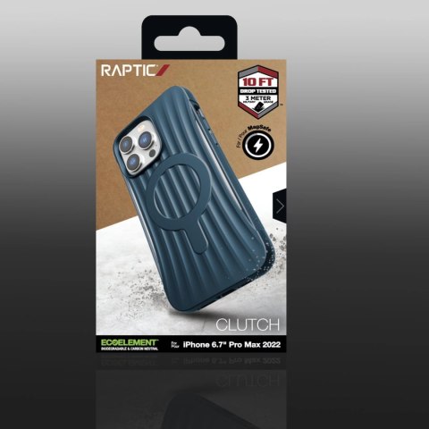 Raptic X-Doria Clutch Built Case etui iPhone 14 Pro Max z MagSafe pokrowiec plecki niebieski Raptic X-Doria Clutch Built Case etui iPhone 14 Pro Max z MagSafe pokrowiec plecki niebieski