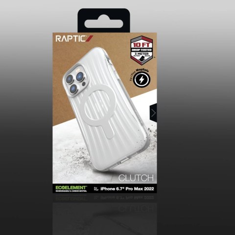 Raptic X-Doria Clutch Built Case etui iPhone 14 Pro Max z MagSafe pokrowiec plecki przezroczysty Raptic X-Doria Clutch Built Case etui iPhone 14 Pro Max z MagSafe pokrowiec plecki przezroczysty