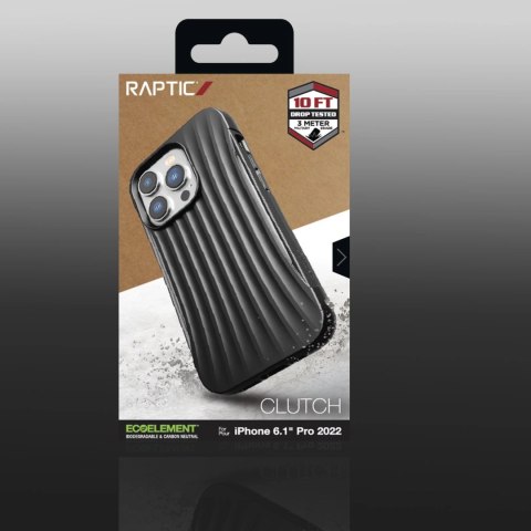 Raptic X-Doria Clutch Case etui iPhone 14 Pro pokrowiec plecki czarny Raptic X-Doria Clutch Case etui iPhone 14 Pro pokrowiec plecki czarny
