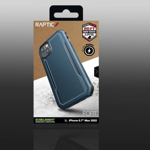 Raptic X-Doria Fort Case etui iPhone 14 Plus z MagSafe pancerny pokrowiec niebieski Raptic X-Doria Fort Case etui iPhone 14 Plus z MagSafe pancerny pokrowiec niebieski