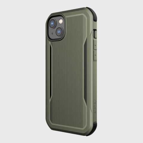 Raptic X-Doria Fort Case etui iPhone 14 Plus z MagSafe pancerny pokrowiec zielony Raptic X-Doria Fort Case etui iPhone 14 Plus z MagSafe pancerny pokrowiec zielony