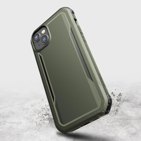 Raptic X-Doria Fort Case etui iPhone 14 Plus z MagSafe pancerny pokrowiec zielony Raptic X-Doria Fort Case etui iPhone 14 Plus z MagSafe pancerny pokrowiec zielony