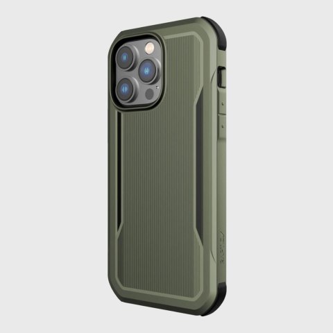 Raptic X-Doria Fort Case etui iPhone 14 Pro Max z MagSafe pancerny pokrowiec zielony Raptic X-Doria Fort Case etui iPhone 14 Pro Max z MagSafe pancerny pokrowiec zielony