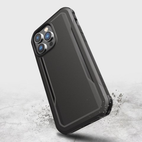 Raptic X-Doria Fort Case etui iPhone 14 Pro z MagSafe pancerny pokrowiec czarny Raptic X-Doria Fort Case etui iPhone 14 Pro z MagSafe pancerny pokrowiec czarny
