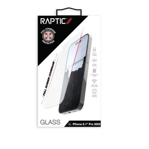 Raptic X-Doria Full Glass szkło hartowane iPhone 14 Pro na cały ekran Raptic X-Doria Full Glass szkło hartowane iPhone 14 Pro na cały ekran