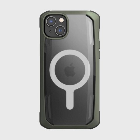Raptic X-Doria Secure Case etui iPhone 14 Plus z MagSafe pancerny pokrowiec zielony Raptic X-Doria Secure Case etui iPhone 14 Plus z MagSafe pancerny pokrowiec zielony