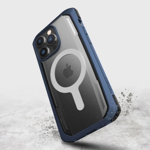 Raptic X-Doria Secure Case etui iPhone 14 Pro Max z MagSafe pancerny pokrowiec niebieski Raptic X-Doria Secure Case etui iPhone 14 Pro Max z MagSafe pancerny pokrowiec niebieski