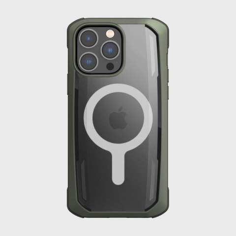 Raptic X-Doria Secure Case etui iPhone 14 Pro z MagSafe pancerny pokrowiec zielony Raptic X-Doria Secure Case etui iPhone 14 Pro z MagSafe pancerny pokrowiec zielony