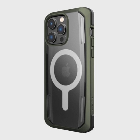Raptic X-Doria Secure Case etui iPhone 14 Pro z MagSafe pancerny pokrowiec zielony Raptic X-Doria Secure Case etui iPhone 14 Pro z MagSafe pancerny pokrowiec zielony
