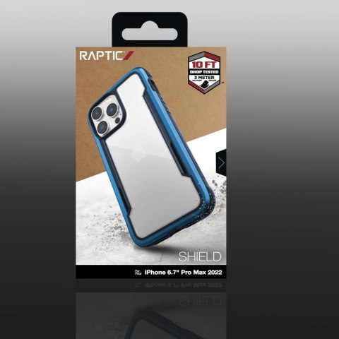 Raptic X-Doria Shield Case etui iPhone 14 Pro Max pancerny pokrowiec niebieski Raptic X-Doria Shield Case etui iPhone 14 Pro Max pancerny pokrowiec niebieski