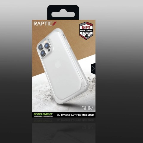 Raptic X-Doria Slim Case etui iPhone 14 Pro Max pokrowiec plecki przezroczysty Raptic X-Doria Slim Case etui iPhone 14 Pro Max pokrowiec plecki przezroczysty