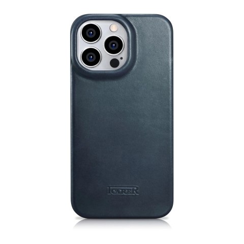 ICarer CE Oil Wax Premium Leather Folio Case skórzane etui iPhone 14 Pro z klapką magnetyczne MagSafe niebieski (AKI14220706-BU) ICarer CE Oil Wax Premium Leather Folio Case skórzane etui iPhone 14 Pro z klapką magnetyczne MagSafe niebieski (AKI14220706-BU)